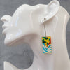 Acrylic Giyu Hanafuda Earrings