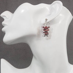 Foxy the Fox Gaming Earrings