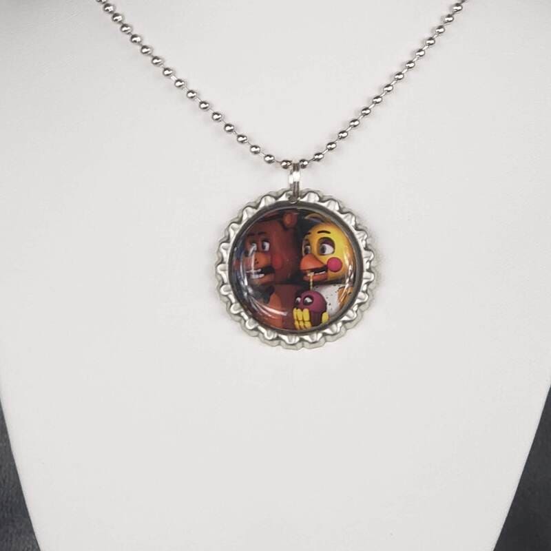 Pendant necklace inspired in five night at freddy's . (made by me) What is  your favorite? : r/fivenightsatfreddys