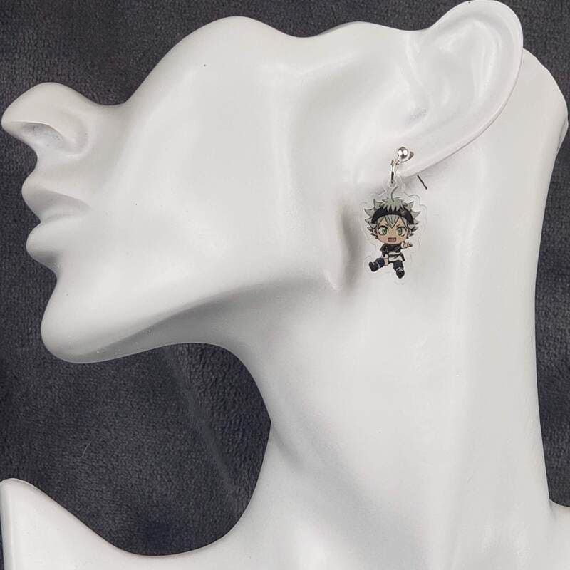 Black Clover Asta Anime Earrings