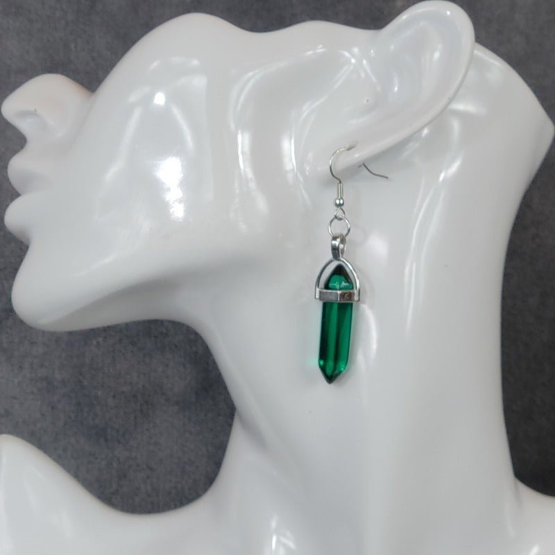Emerald Cosplay Crystal Earrings