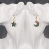 Load image into Gallery viewer, Dual Star Earrings- Moon and Star