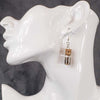Load image into Gallery viewer, Crushed Tigers Eye Jars Earrings