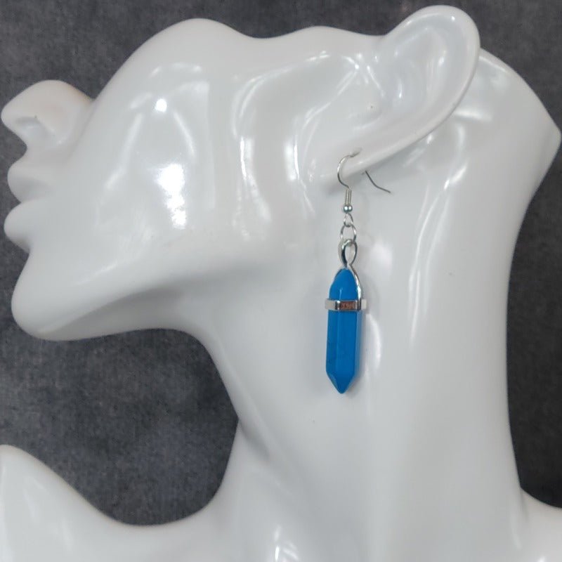 Turquoise Cosplay Crystal Earrings