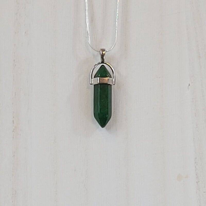 Dark Green Cosplay Crystal Necklace