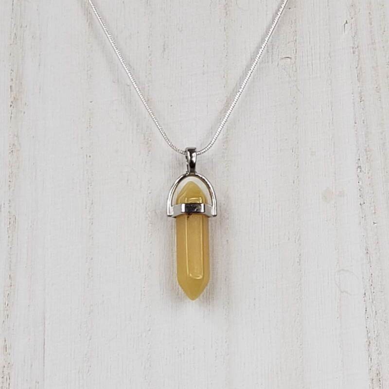 Yellow Cosplay Crystal Necklace