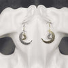 Double Crescent Moon Mismatched Earrings