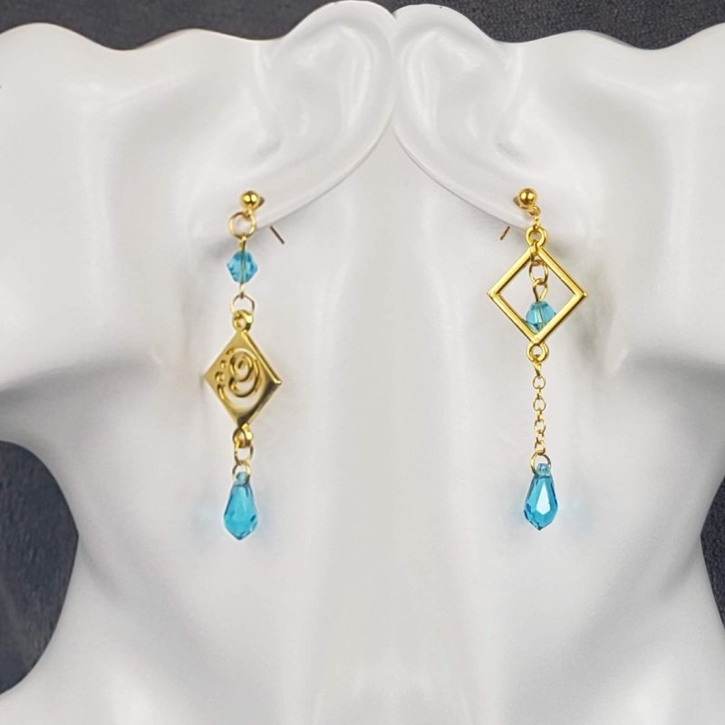 Light Blue Genshin Impact Earrings