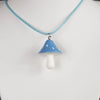 Load image into Gallery viewer, Large Mushroom Necklace- Blue