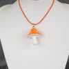 Load image into Gallery viewer, Large Mushroom Necklace- Orange