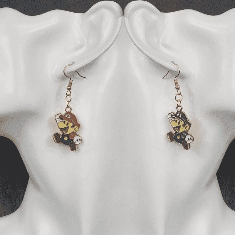 Super Mario Brothers Earrings on French Hooks