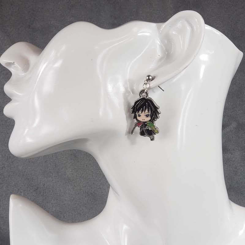 Metal Giyu Anime Earrings