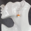 Load image into Gallery viewer, Orange Mushroom Earrings
