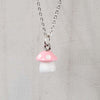 Pink Mushroom Necklace