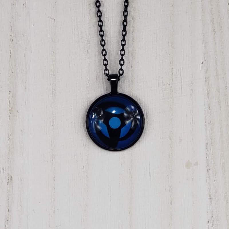 Naruto Blue Sharingan Necklace