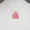 Load image into Gallery viewer, Pink Pac Man Ghost Necklace