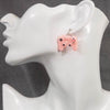 Load image into Gallery viewer, Pink Plastic Controller Earrings on Dropped Posts