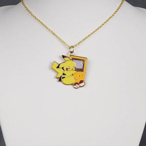 Pikachu with Gameboy Custom Necklace