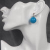 Dragonball Potara Earrings- Short Light Blue