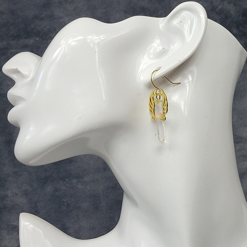 Clear She-Ra Crown Earrings