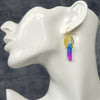 Load image into Gallery viewer, Pink and Blue She-Ra Crown Earrings