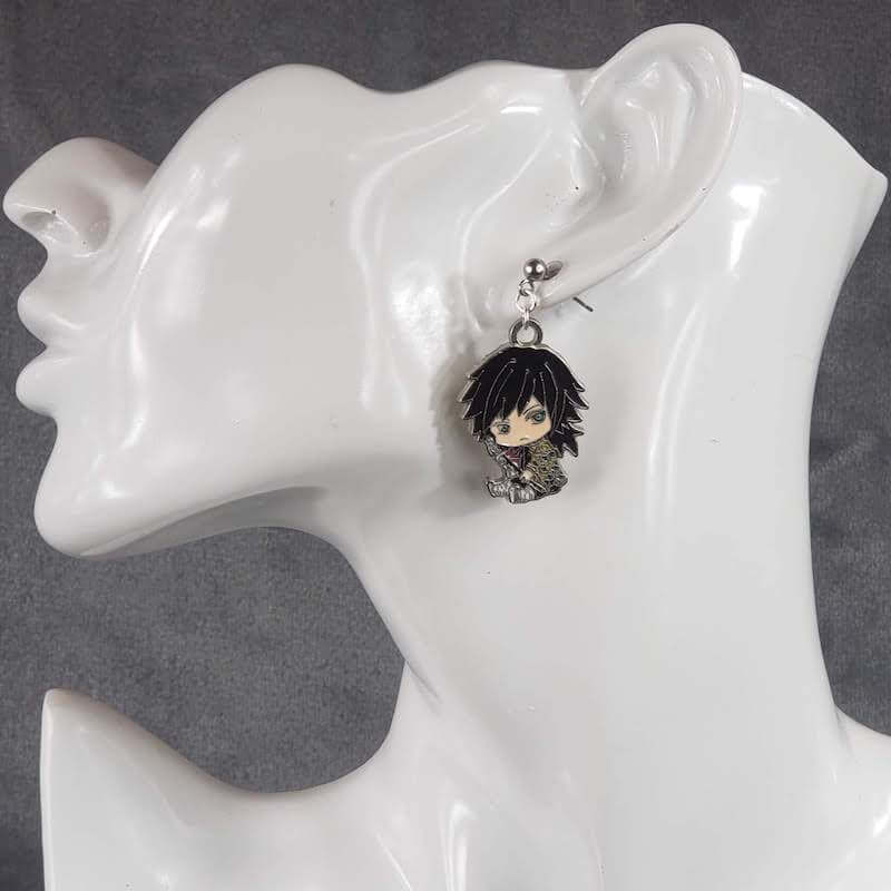 Sitting Giyu Anime Earrings