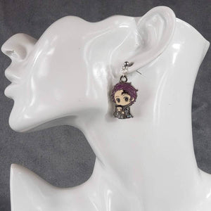 Sitting Metal Tanjiro Kamado Earrings