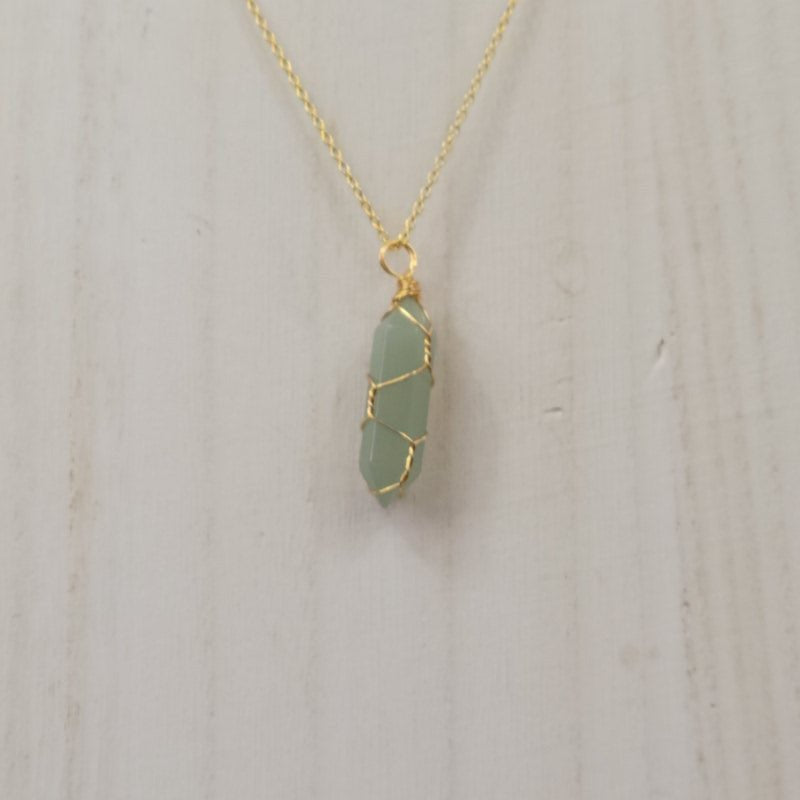 Wrapped Jade Necklace