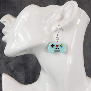 Light Blue Controller Earrings