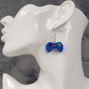 Blue Controller Earrings