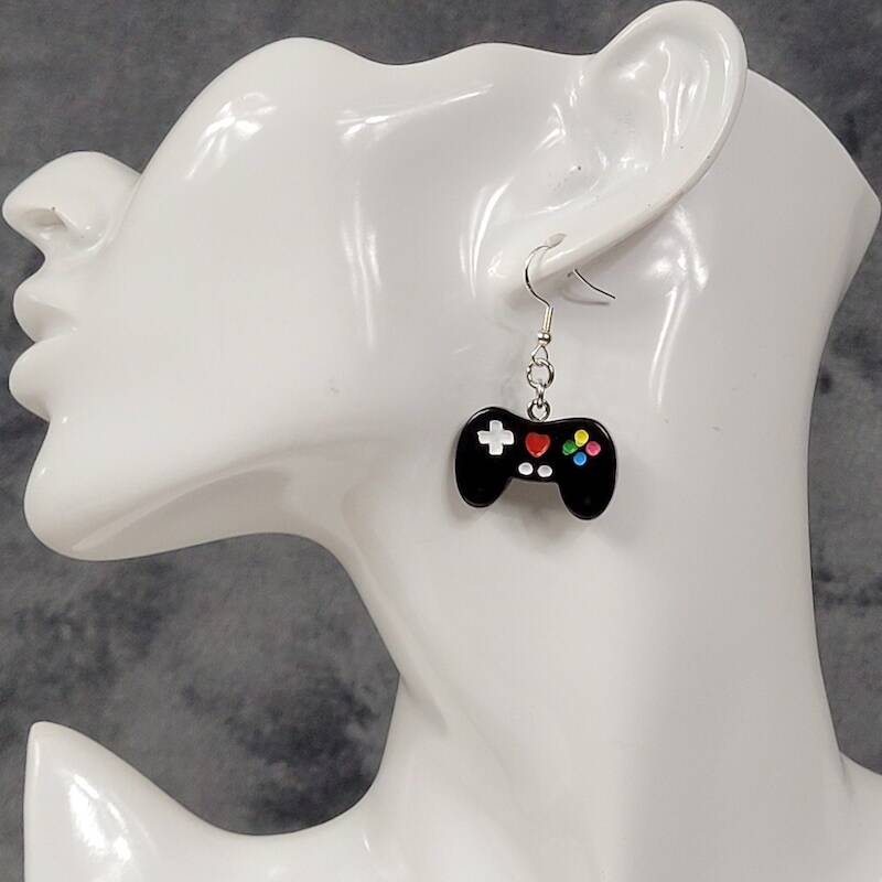 Black Controller Earrings